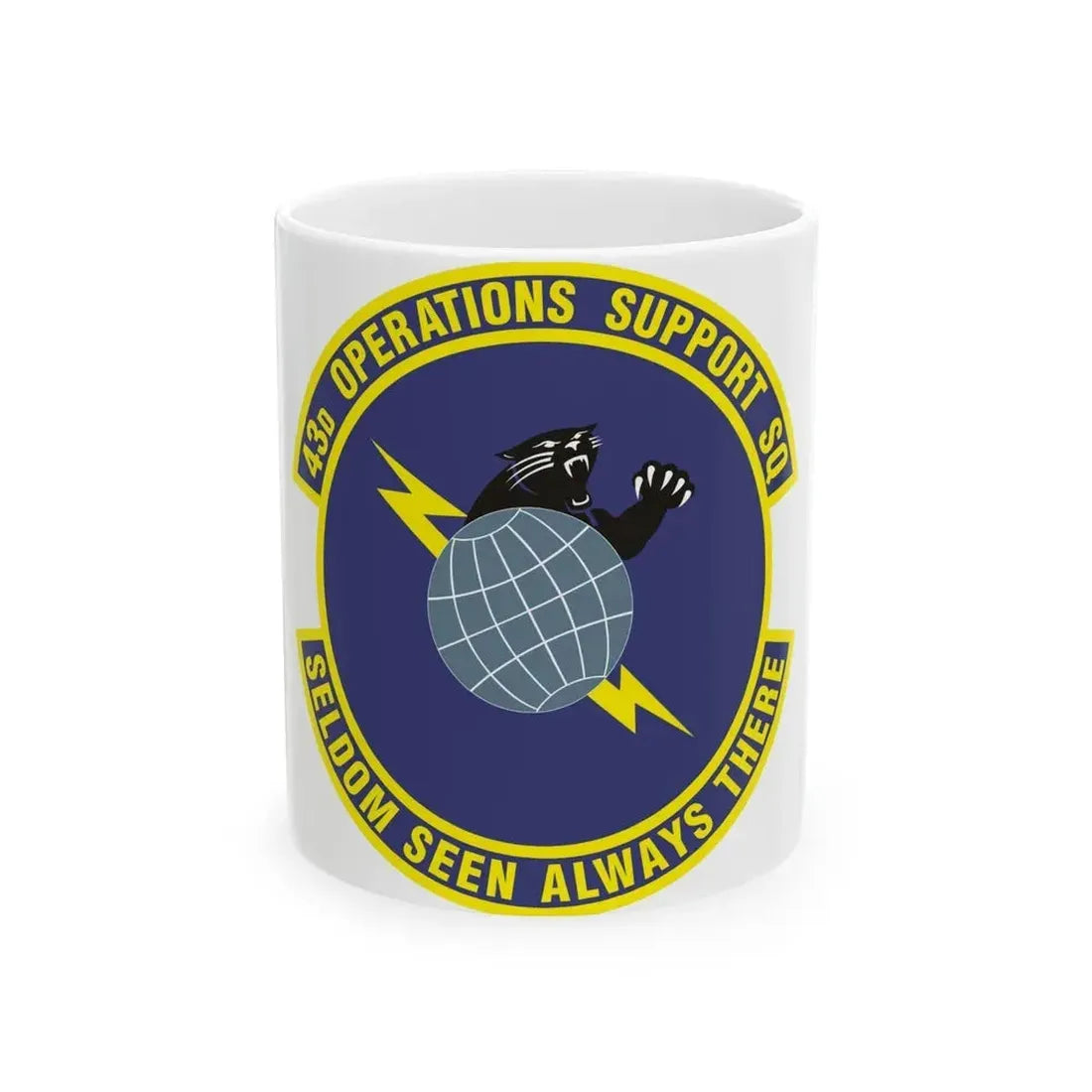 43d Operations Support Squadron (U.S. Air Force) White Coffee Mug 11oz - Go Mug Yourself