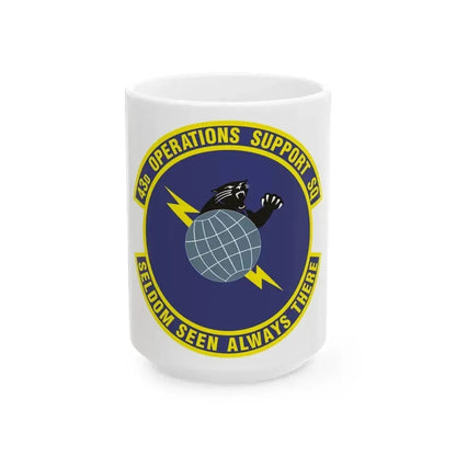 43d Operations Support Squadron (U.S. Air Force) White Coffee Mug 15oz - Go Mug Yourself
