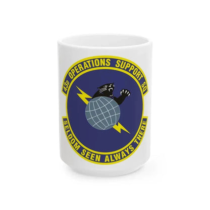 43d Operations Support Squadron (U.S. Air Force) White Coffee Mug 15oz - Go Mug Yourself