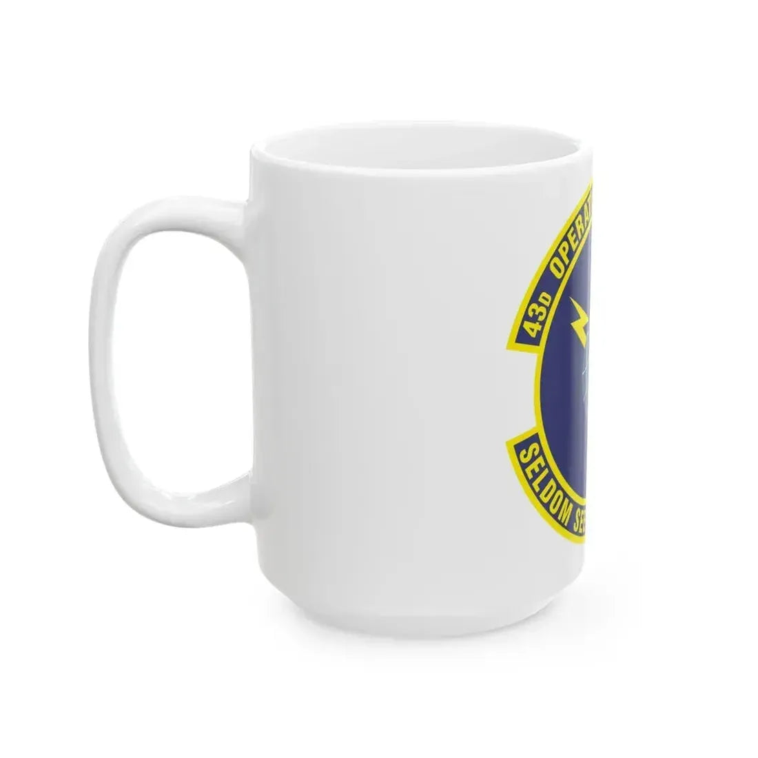 43d Operations Support Squadron (U.S. Air Force) White Coffee Mug - Go Mug Yourself