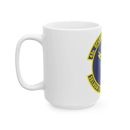 43d Operations Support Squadron (U.S. Air Force) White Coffee Mug - Go Mug Yourself