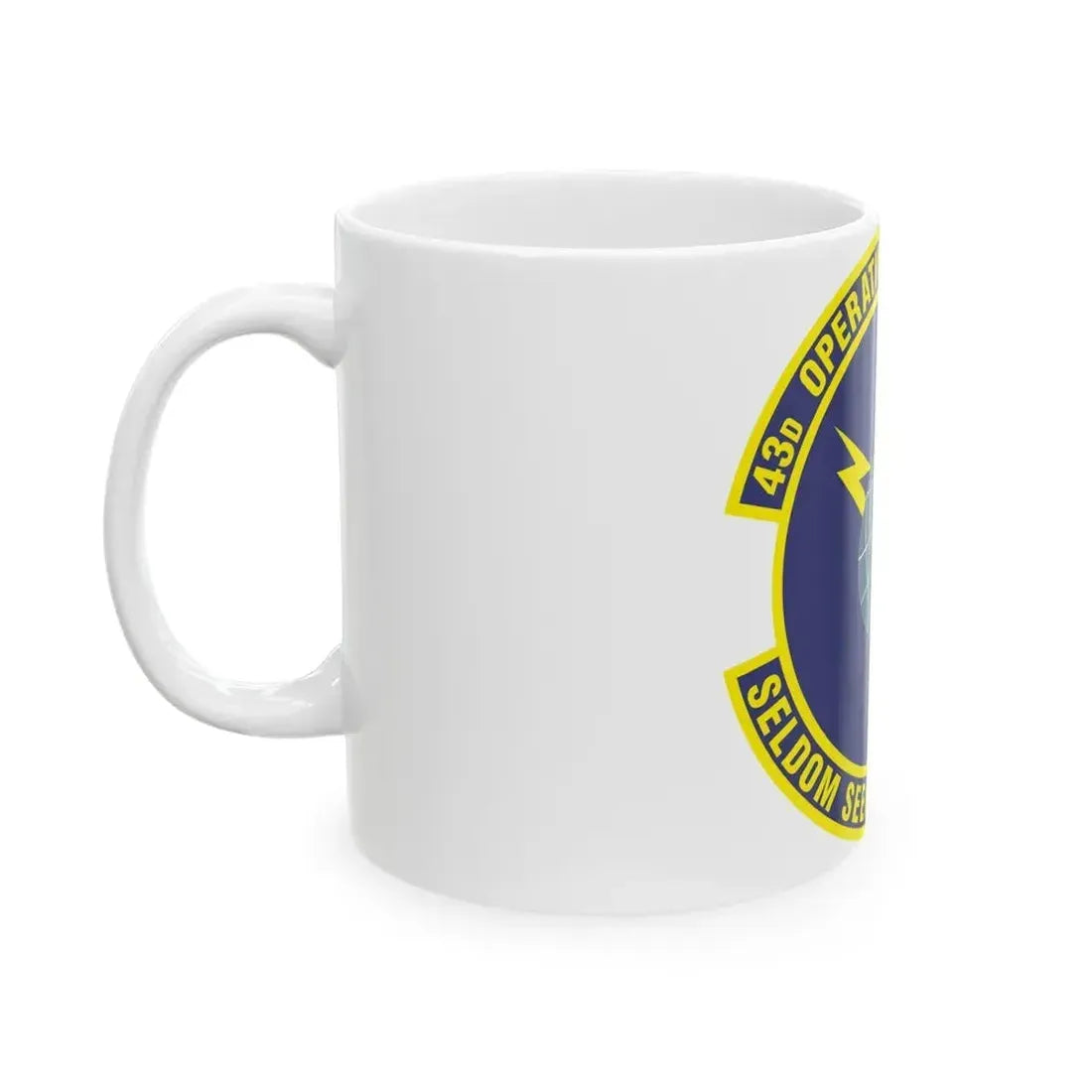 43d Operations Support Squadron (U.S. Air Force) White Coffee Mug - Go Mug Yourself