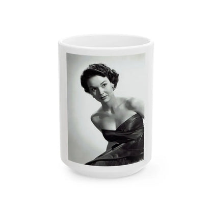 Kathryn Grant #98 (Vintage Female Icon) White Coffee Mug-15oz-Go Mug Yourself