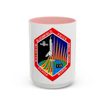 STS 110 (NASA) Accent Coffee Mug-15oz-Pink-Go Mug Yourself