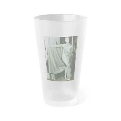 Lisa Gastoni #45 (Vintage Female Icon) Frosted Pint 16oz-16oz-Frosted-Go Mug Yourself