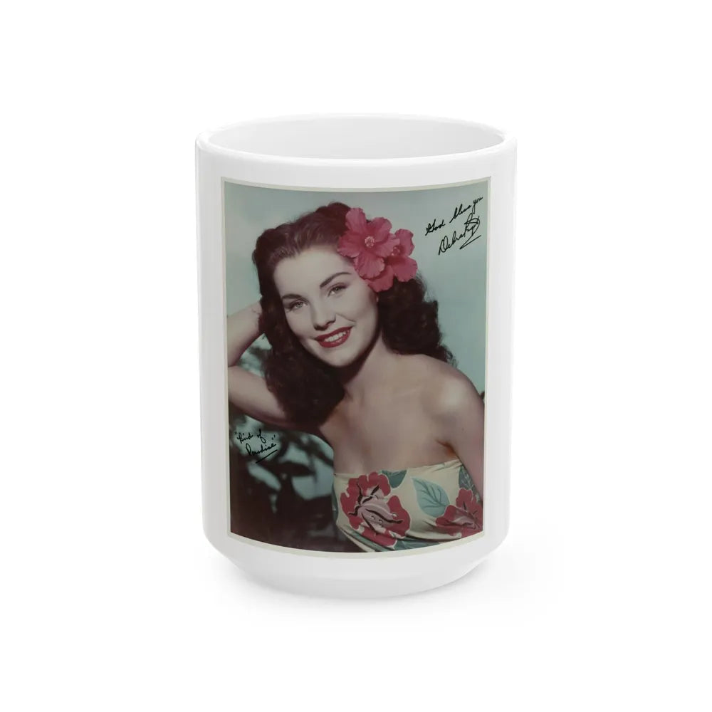 Debra Paget #532 (Vintage Female Icon) White Coffee Mug-15oz-Go Mug Yourself