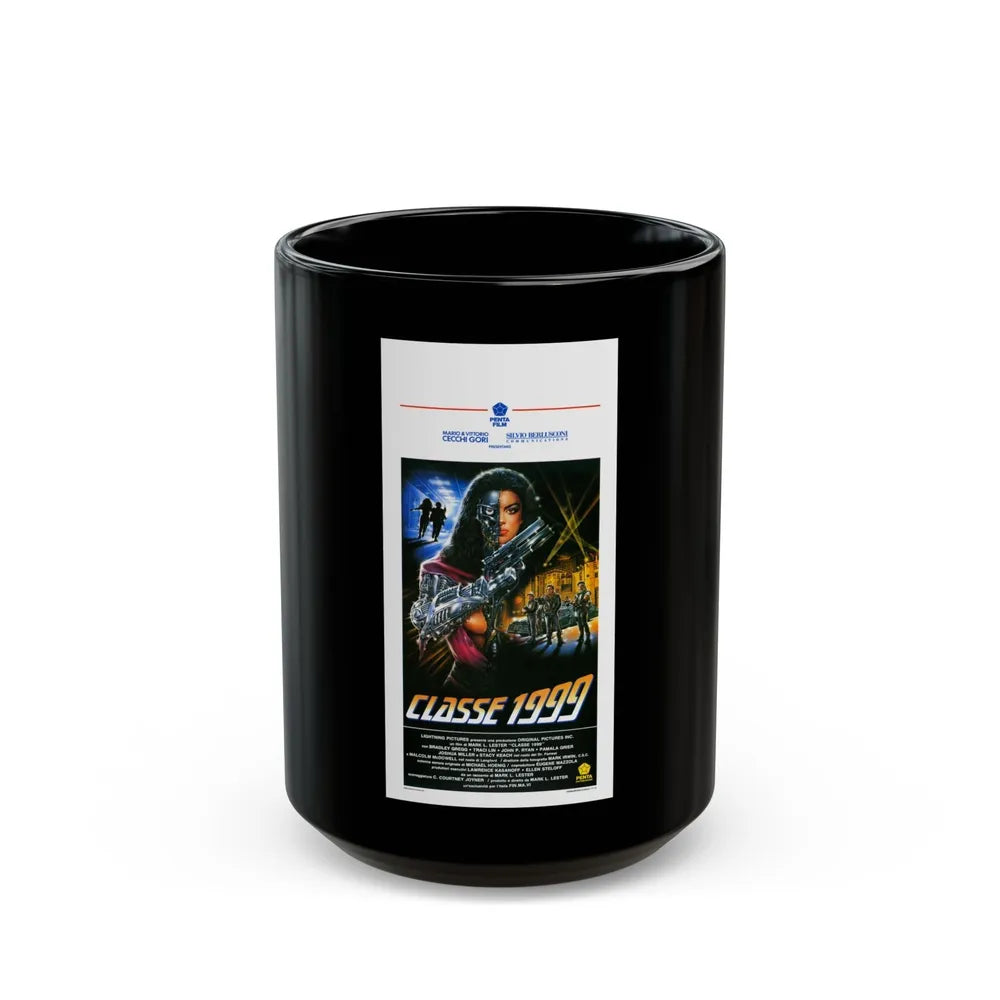 CLASS OF 1999 (ITALIAN) 1990 Movie Poster - Black Coffee Mug-15oz-Go Mug Yourself