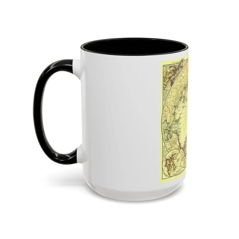 North Pole (1907) (Map) Accent Coffee Mug-Go Mug Yourself