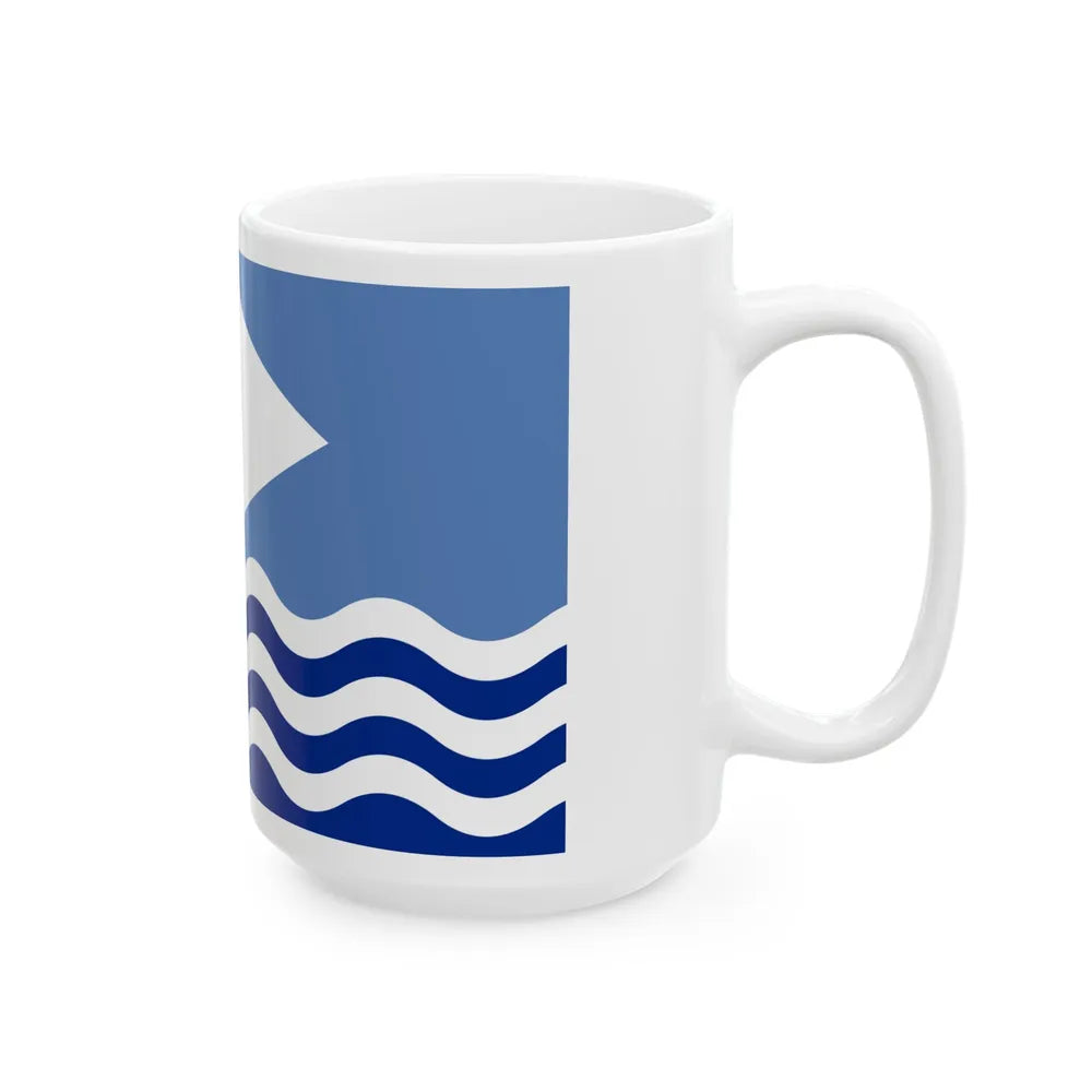 Flag of Isle of Wight UK - White Coffee Mug-Go Mug Yourself