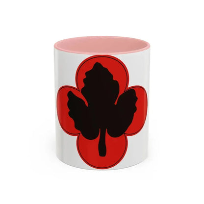 43rd Infantry Division CSIB (U.S. Army) Accent Coffee Mug 11oz Pink - Go Mug Yourself