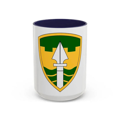43rd Military Police Brigade (U.S. Army) Accent Coffee Mug 15oz Navy - Go Mug Yourself