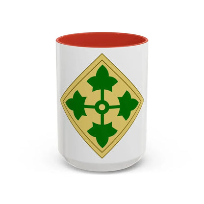 43rd Sustainment Brigade 2 (U.S. Army) Accent Coffee Mug 15oz Red - Go Mug Yourself