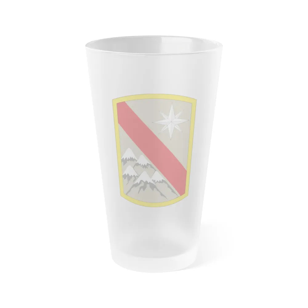 43rd Sustainment Brigade 3 (U.S. Army) Frosted Pint Glass 16oz-Go Mug Yourself