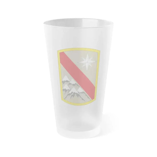 43rd Sustainment Brigade 3 (U.S. Army) Frosted Pint Glass 16oz Default Title - Go Mug Yourself