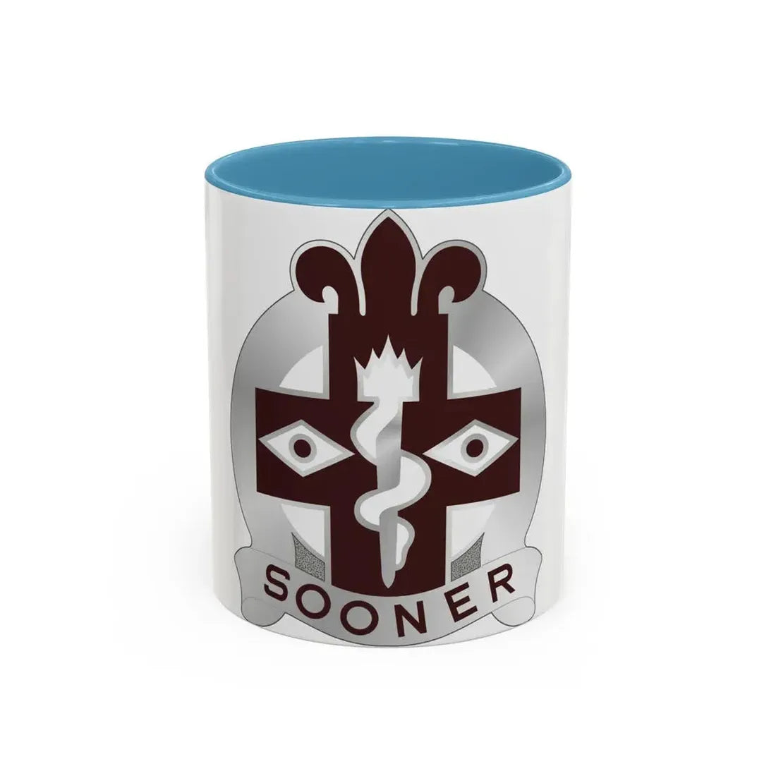 44 Evacuation Hospital (U.S. Army) Accent Coffee Mug 11oz Light Blue - Go Mug Yourself