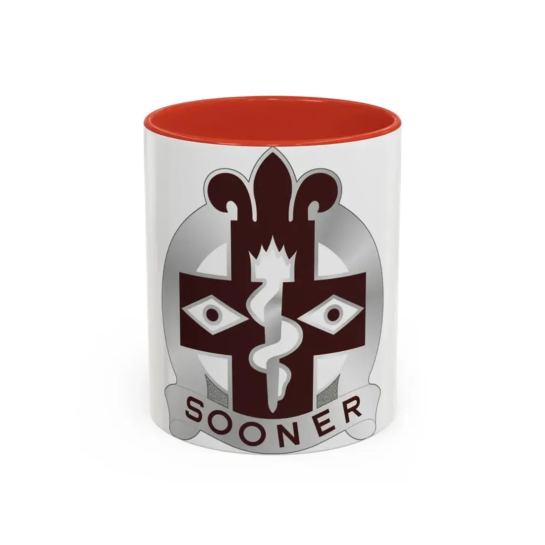 44 Evacuation Hospital (U.S. Army) Accent Coffee Mug 11oz Red - Go Mug Yourself