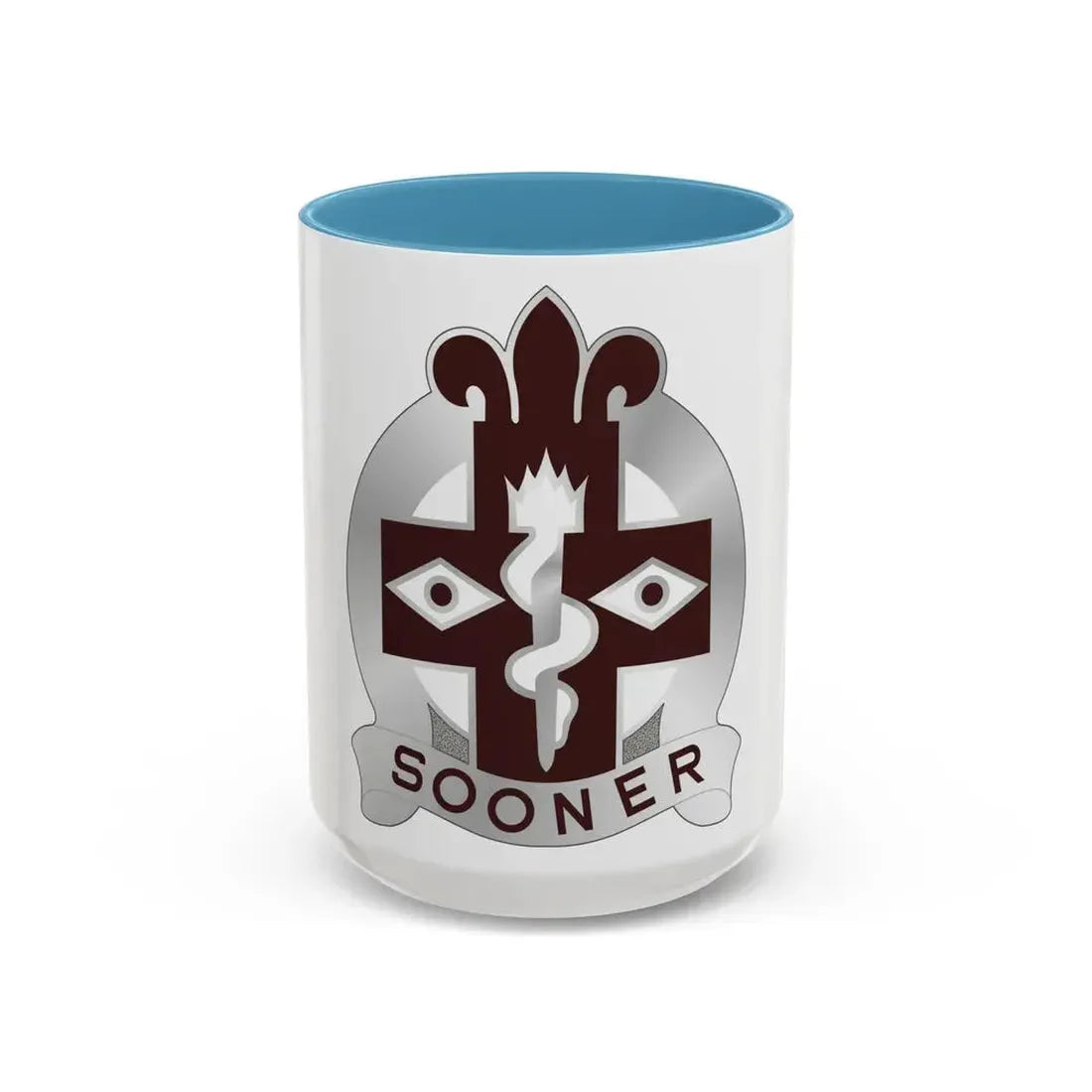 44 Evacuation Hospital (U.S. Army) Accent Coffee Mug 15oz Light Blue - Go Mug Yourself