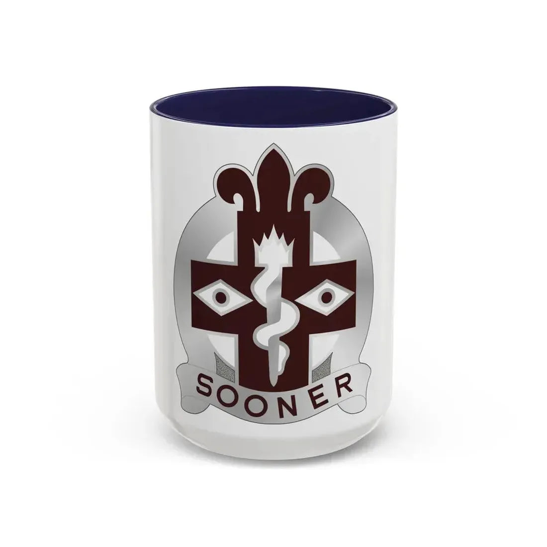 44 Evacuation Hospital (U.S. Army) Accent Coffee Mug 15oz Navy - Go Mug Yourself