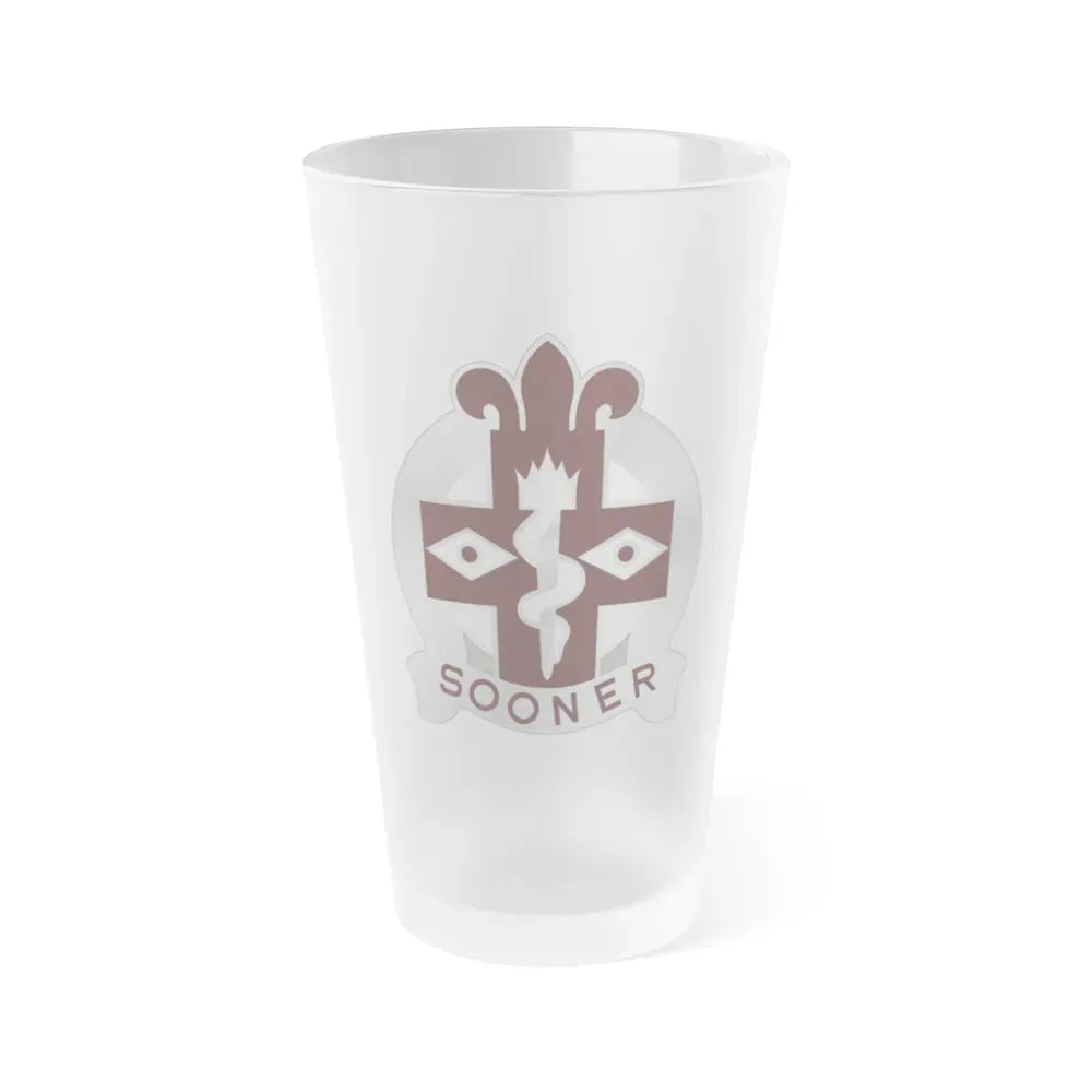 44 Evacuation Hospital (U.S. Army) Frosted Pint Glass 16oz Default Title - Go Mug Yourself