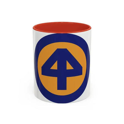 44 INF DIV SSI (U.S. Army) Accent Coffee Mug 11oz Red - Go Mug Yourself