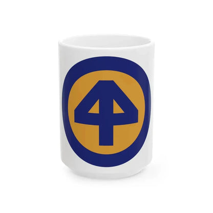 44 INF DIV SSI (U.S. Army) White Coffee Mug 15oz - Go Mug Yourself