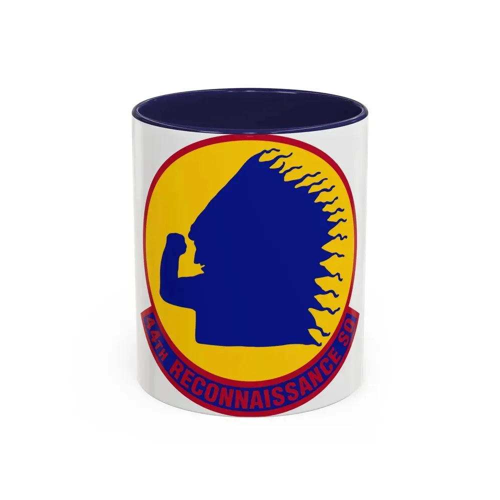 44 Reconnaissance Squadron ACC (U.S. Air Force) Accent Coffee Mug 11oz Navy - Go Mug Yourself