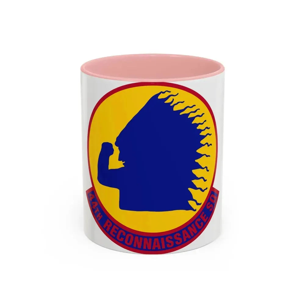 44 Reconnaissance Squadron ACC (U.S. Air Force) Accent Coffee Mug 11oz Pink - Go Mug Yourself