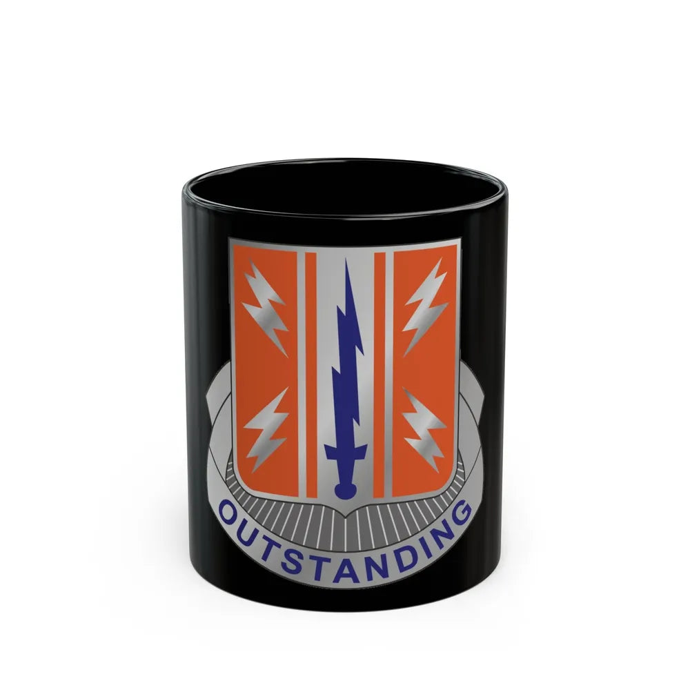 44 Signal Battalion (U.S. Army) Black Coffee Mug-11oz-Go Mug Yourself