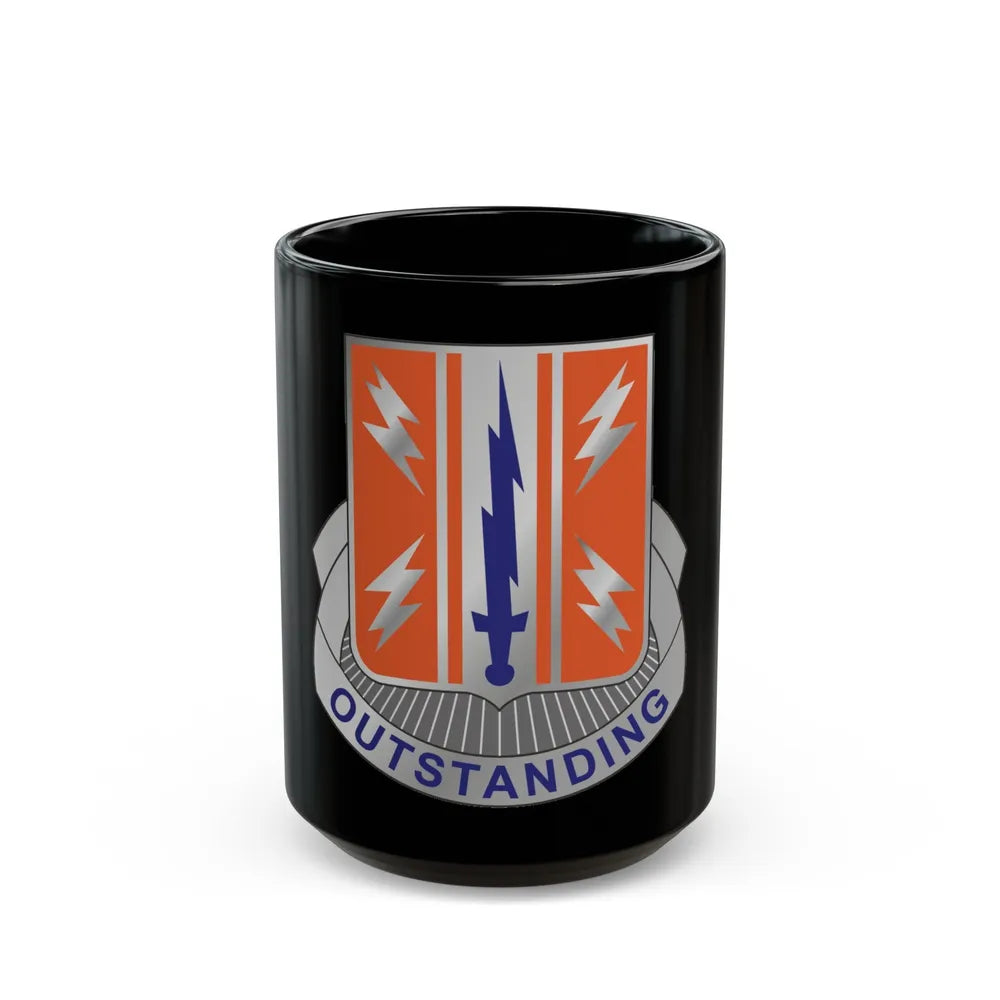 44 Signal Battalion (U.S. Army) Black Coffee Mug-15oz-Go Mug Yourself