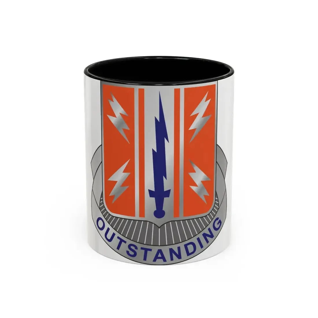 44 Signal Battalion (U.S. Army) Accent Coffee Mug 11oz Black - Go Mug Yourself