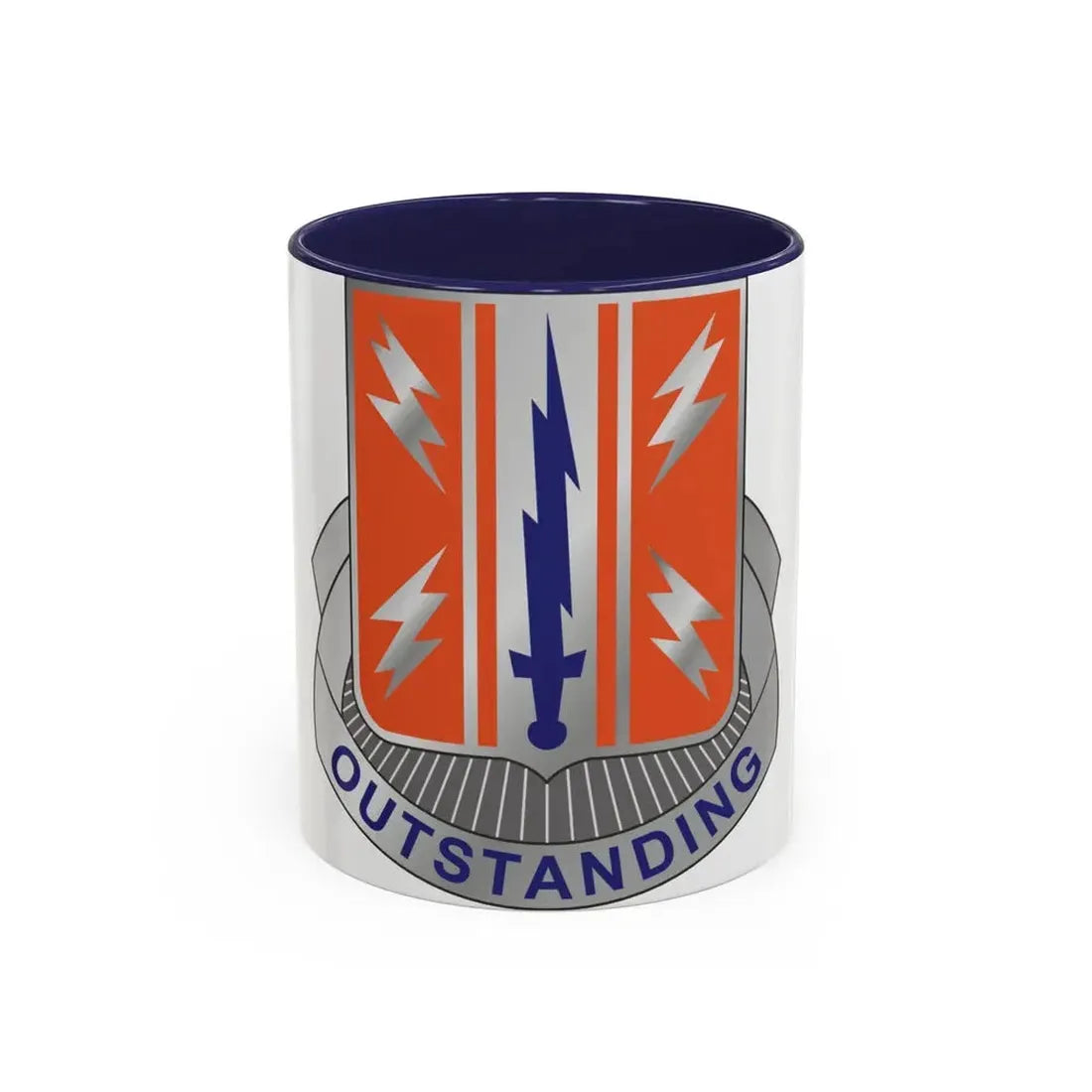 44 Signal Battalion (U.S. Army) Accent Coffee Mug 11oz Navy - Go Mug Yourself