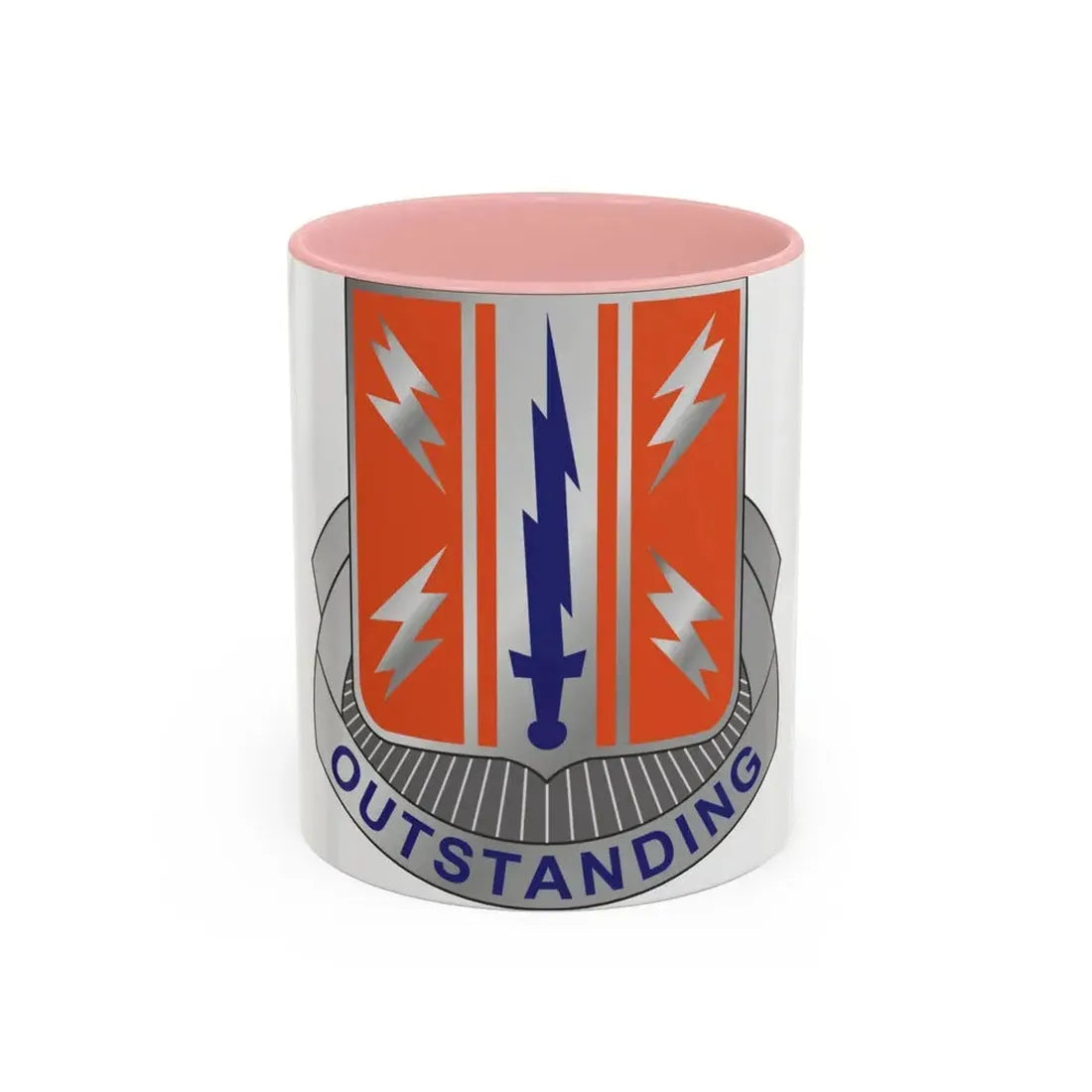 44 Signal Battalion (U.S. Army) Accent Coffee Mug 11oz Pink - Go Mug Yourself