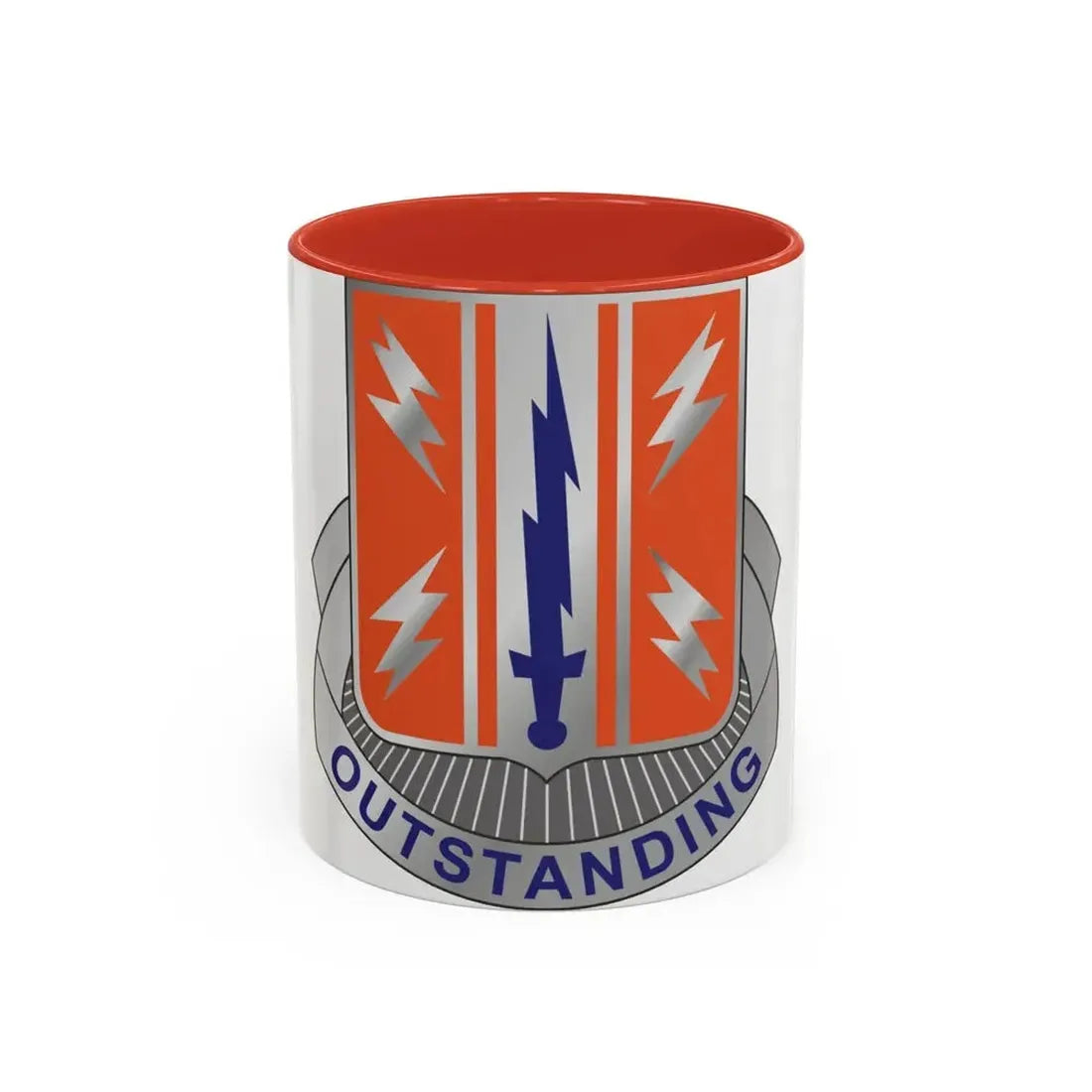 44 Signal Battalion (U.S. Army) Accent Coffee Mug 11oz Red - Go Mug Yourself