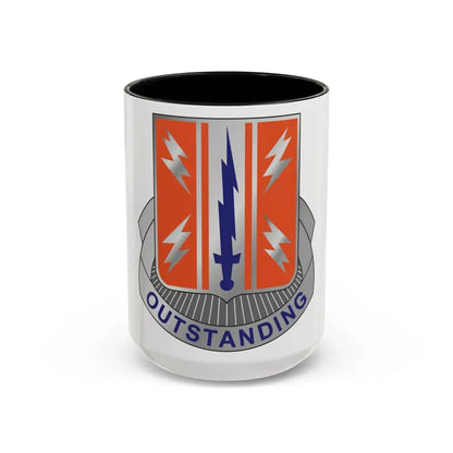 44 Signal Battalion (U.S. Army) Accent Coffee Mug 15oz Black - Go Mug Yourself