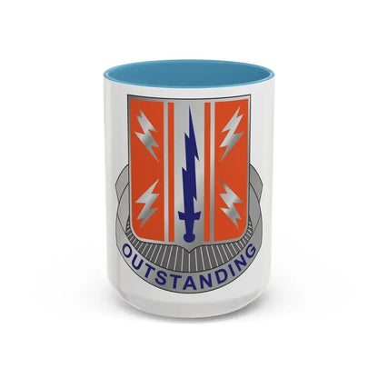 44 Signal Battalion (U.S. Army) Accent Coffee Mug 15oz Light Blue - Go Mug Yourself
