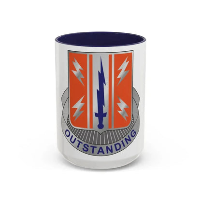 44 Signal Battalion (U.S. Army) Accent Coffee Mug 15oz Navy - Go Mug Yourself