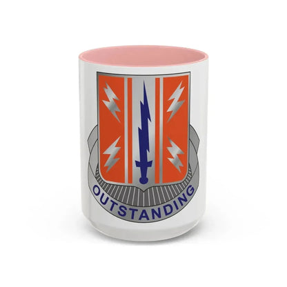 44 Signal Battalion (U.S. Army) Accent Coffee Mug 15oz Pink - Go Mug Yourself