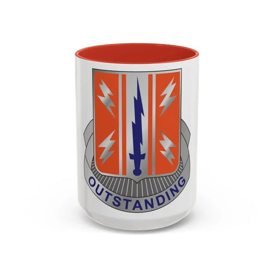 44 Signal Battalion (U.S. Army) Accent Coffee Mug 15oz Red - Go Mug Yourself
