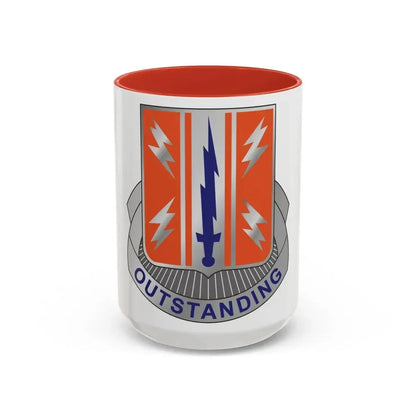 44 Signal Battalion (U.S. Army) Accent Coffee Mug 15oz Red - Go Mug Yourself
