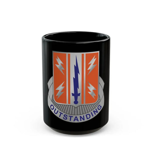 44 Signal Battalion (U.S. Army) Black Coffee Mug 15oz - Go Mug Yourself