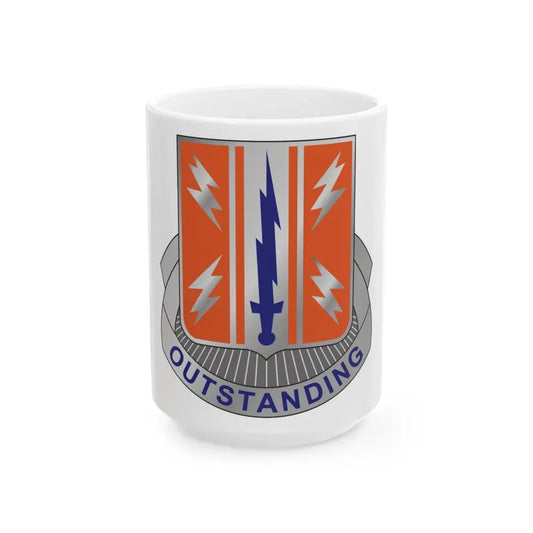 44 Signal Battalion (U.S. Army) White Coffee Mug 15oz - Go Mug Yourself