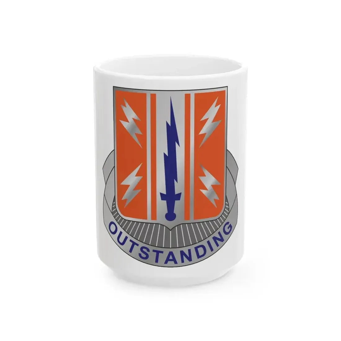 44 Signal Battalion (U.S. Army) White Coffee Mug 15oz - Go Mug Yourself