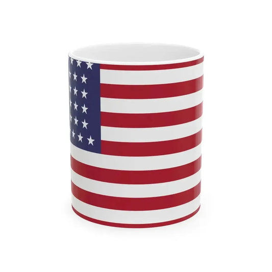 44 Star US Flag (United States) White Coffee Mug 11oz - Go Mug Yourself