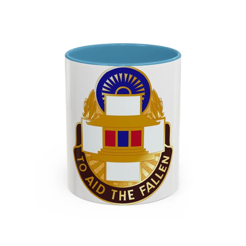 44 Surgical Hospital (U.S. Army) Accent Coffee Mug-11oz-Light Blue-Go Mug Yourself