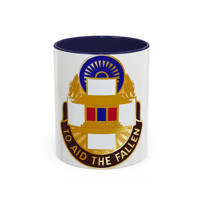 44 Surgical Hospital (U.S. Army) Accent Coffee Mug-11oz-Navy-Go Mug Yourself