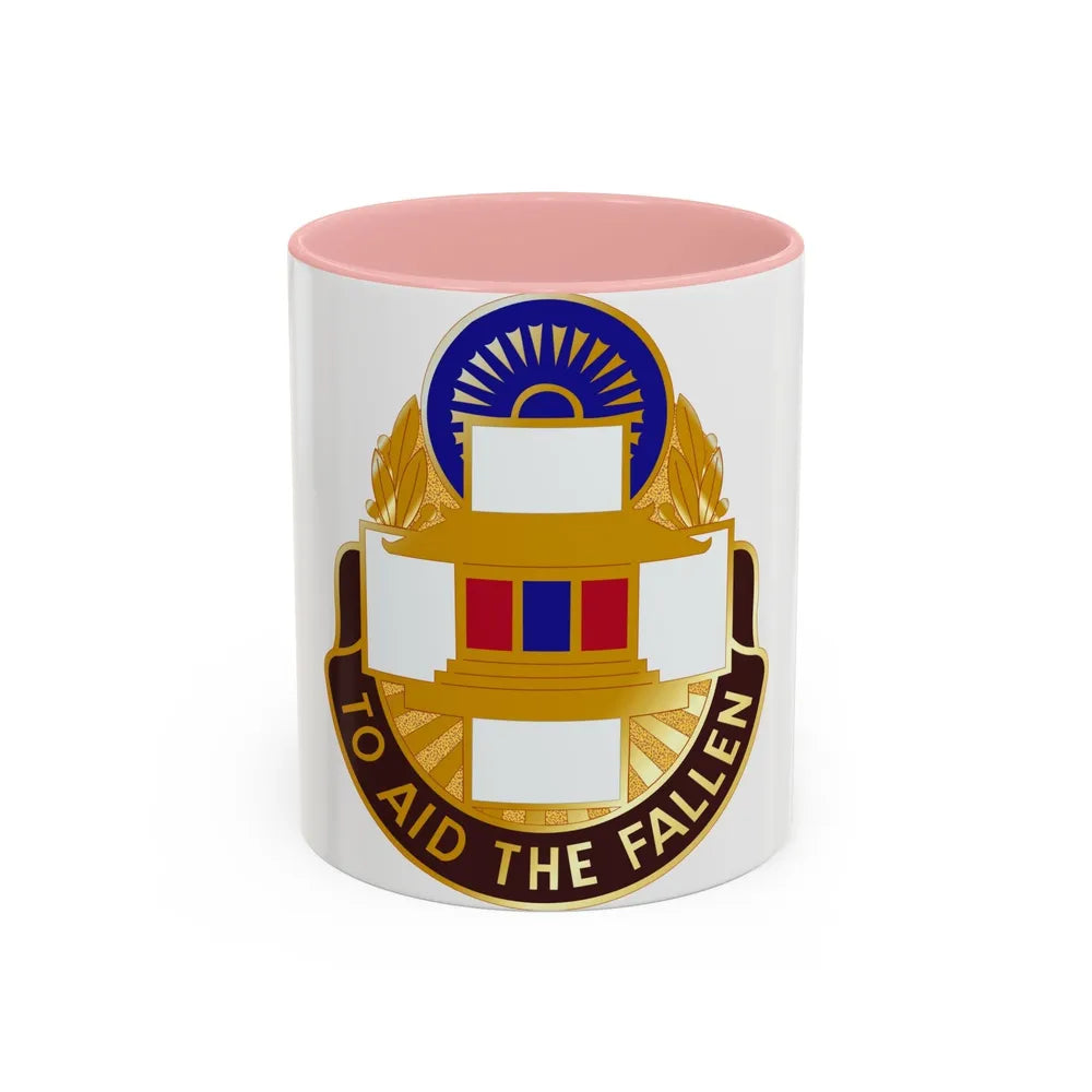 44 Surgical Hospital (U.S. Army) Accent Coffee Mug-11oz-Pink-Go Mug Yourself