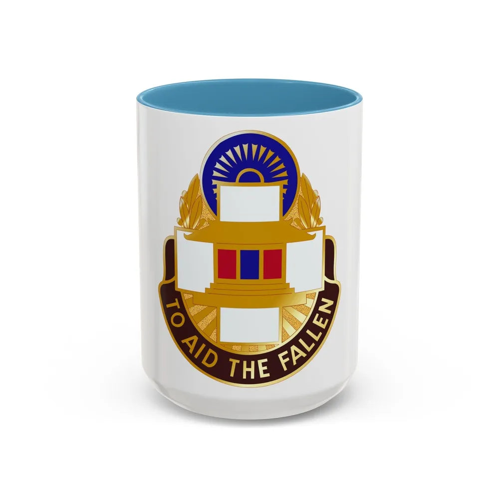 44 Surgical Hospital (U.S. Army) Accent Coffee Mug-15oz-Light Blue-Go Mug Yourself