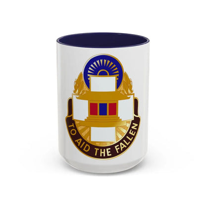 44 Surgical Hospital (U.S. Army) Accent Coffee Mug-15oz-Navy-Go Mug Yourself