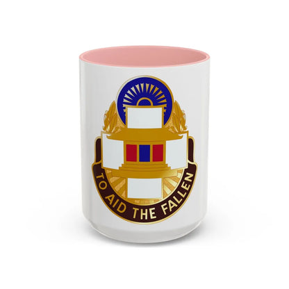 44 Surgical Hospital (U.S. Army) Accent Coffee Mug-15oz-Pink-Go Mug Yourself