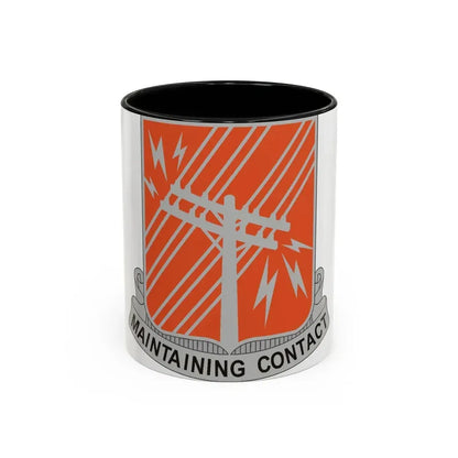 440 Signal Battalion (U.S. Army) Accent Coffee Mug 11oz Black - Go Mug Yourself